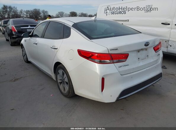KNAGT4LC2H5007708 2017 KIA OPTIMA HYBRID White Հետևի ձախ