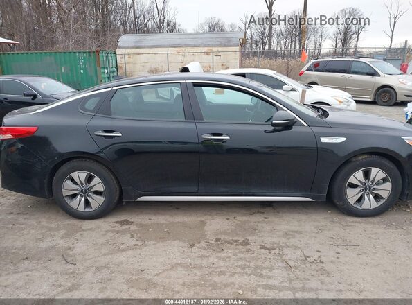 KNAGT4LE2J5020238 2018 KIA OPTIMA HYBRID Black ხელსაწყოთა პანელის ხედი