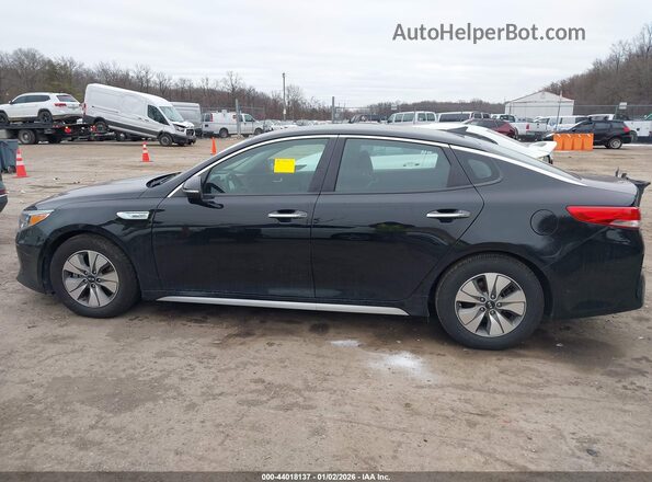 KNAGT4LE2J5020238 2018 KIA OPTIMA HYBRID Black უკანა სალონის ხედი