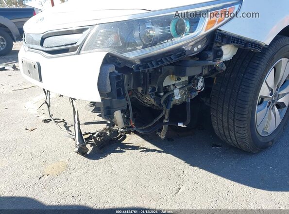 KNAGT4LE6J5024342 2018 KIA OPTIMA HYBRID White Widok z przodu