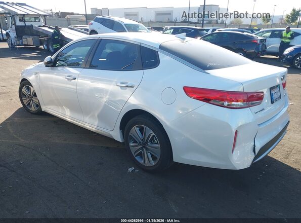 KNAGU4LE0H5018124 2017 KIA OPTIMA HYBRID White უკანა მარცხენა