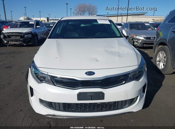 KNAGU4LE0H5018124 2017 KIA OPTIMA HYBRID White უკანა სალონის ხედი