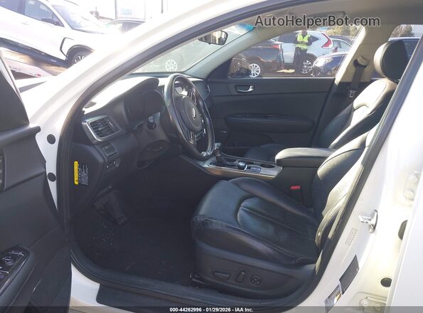 KNAGU4LE0H5018124 2017 KIA OPTIMA HYBRID White წინა სალონის ხედი