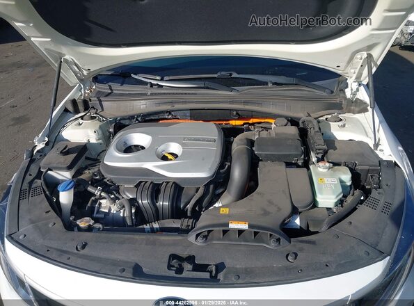KNAGU4LE0H5018124 2017 KIA OPTIMA HYBRID White უკანა ხედი