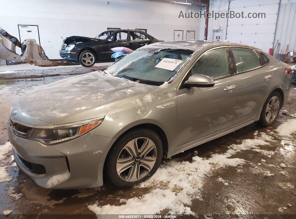KNAGU4LE5H5012139 2017 KIA OPTIMA HYBRID Gray Przód lewy