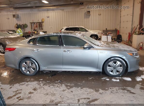KNAGU4LE5H5012139 2017 KIA OPTIMA HYBRID Gray Widok wnętrza z tyłu