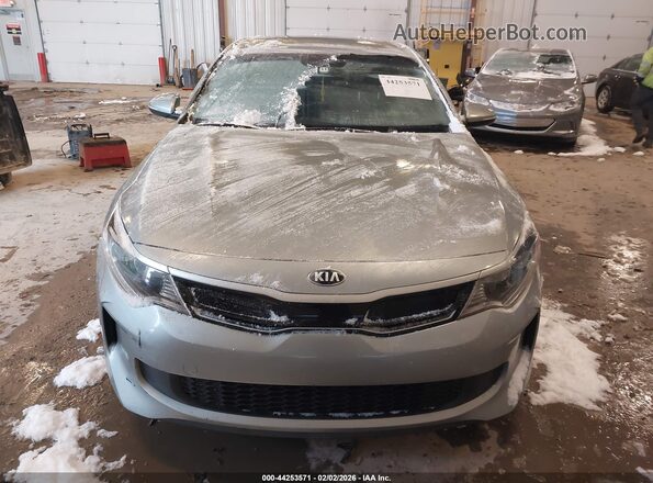 KNAGU4LE5H5012139 2017 KIA OPTIMA HYBRID Gray Widok zestawu wskaźników