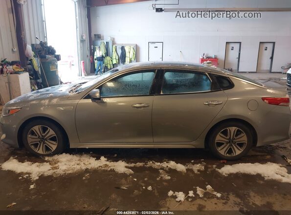 KNAGU4LE5H5012139 2017 KIA OPTIMA HYBRID Gray Widok wnętrza 360 stopni