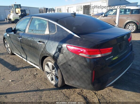 KNAGU4LE6H5010013 2017 KIA OPTIMA HYBRID Black უკანა მარცხენა