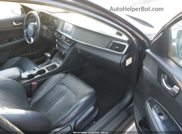 KNAGU4LE6H5010013 2017 KIA OPTIMA HYBRID Black წინა სალონის ხედი