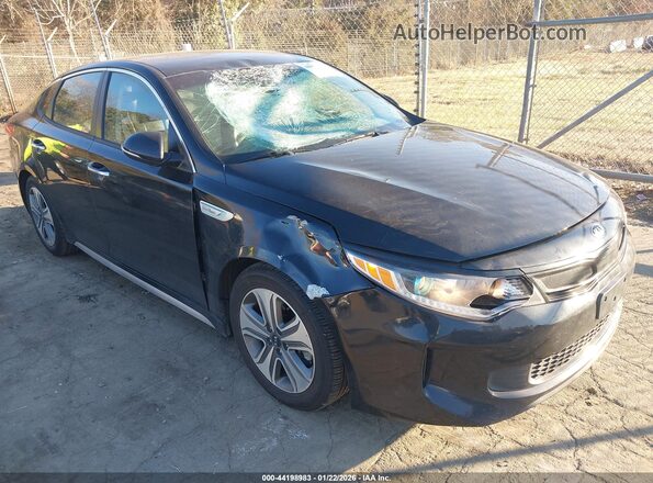KNAGU4LE6H5010013 2017 KIA OPTIMA HYBRID Black წინა ხედი