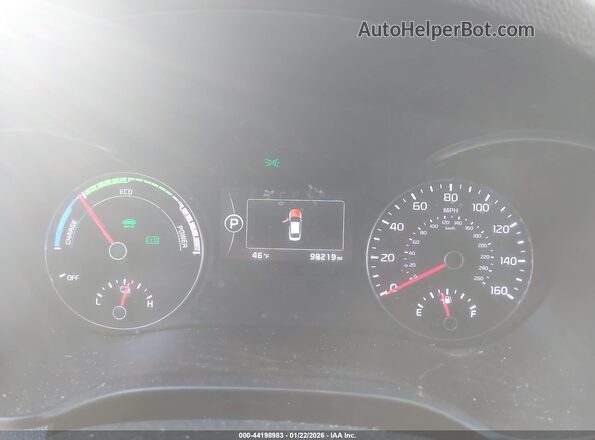 KNAGU4LE6H5010013 2017 KIA OPTIMA HYBRID Black უკანა სავარძლების ხედი
