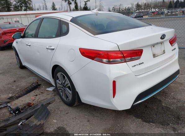 KNAGV4LD0H5007192 2017 KIA OPTIMA PLUG-IN HYBRID White Задня ліва чверть