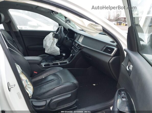 KNAGV4LD0H5007192 2017 KIA OPTIMA PLUG-IN HYBRID White Вид салону спереду