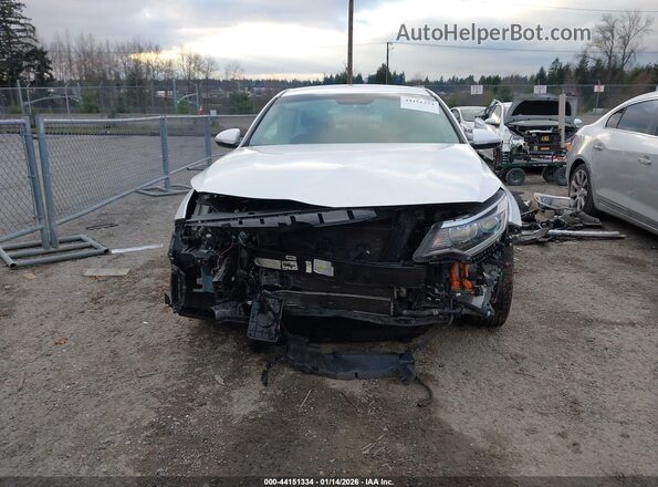 KNAGV4LD0H5007192 2017 KIA OPTIMA PLUG-IN HYBRID White Вид задньої частини салону