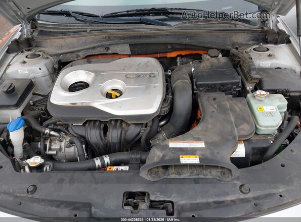 KNAGV4LD0H5007807 2017 KIA OPTIMA PLUG-IN HYBRID Gray Вид ззаду