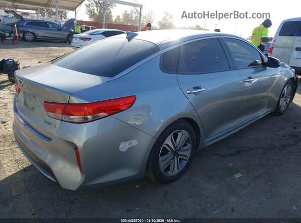 KNAGV4LD0J5022877 2018 KIA OPTIMA PLUG-IN HYBRID Silver Задня права чверть