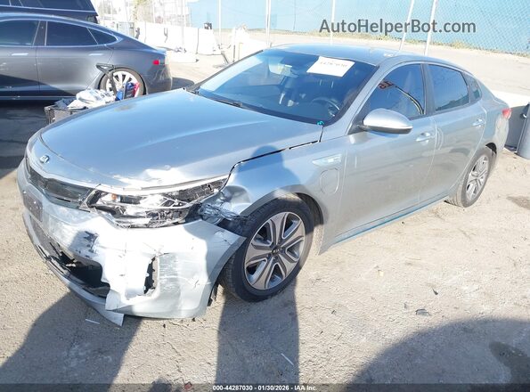 KNAGV4LD0J5022877 2018 KIA OPTIMA PLUG-IN HYBRID Silver Передня ліва чверть