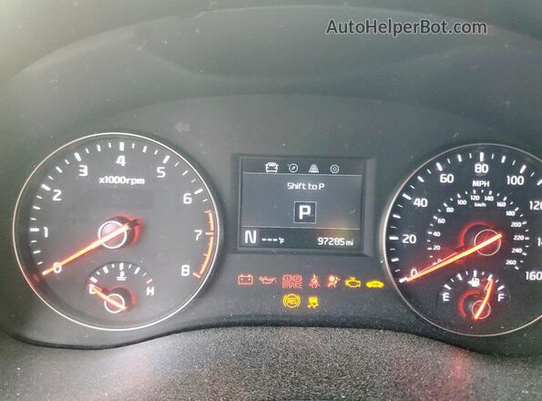KNALC4J10H5092015 2017 KIA CADENZA Черный Вид щитка приборов