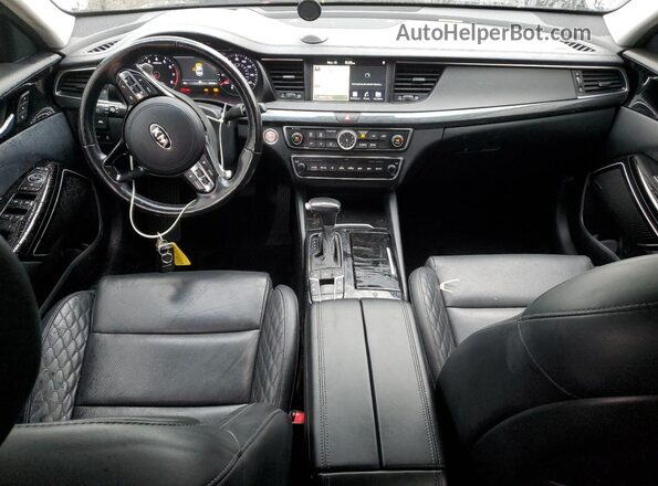 KNALC4J10K5166735 2019 KIA CADENZA Белый Вид панели приборов