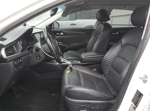 KNALC4J10K5166735 2019 KIA CADENZA Белый Вид салона спереди