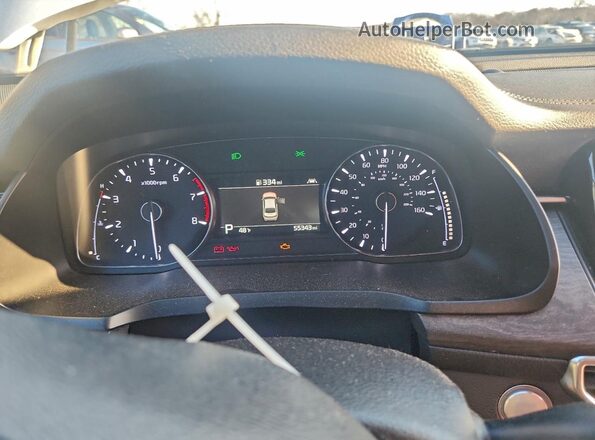 KNALC4J14L5237758 2020 KIA CADENZA White Вид щитка приладів