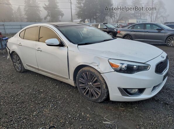 KNALN4D76G5207841 2016 KIA CADENZA White Front right
