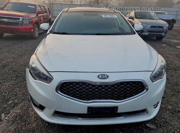 KNALN4D76G5207841 2016 KIA CADENZA White Front view