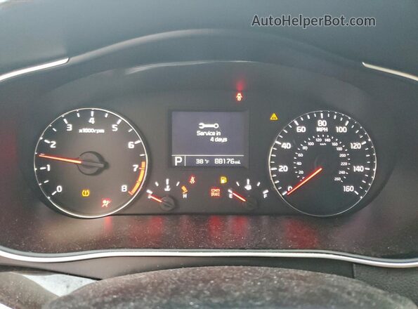 KNALN4D76G5207841 2016 KIA CADENZA White Instrument cluster view