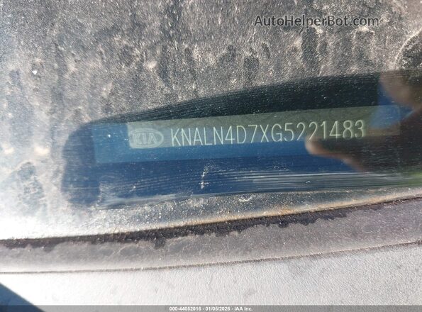 KNALN4D7XG5221483 2016 KIA CADENZA White Շարժիչի բաժամունքի տեսք