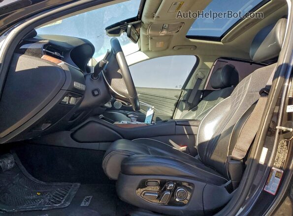 KNAS34J62K6009922 2019 KIA K900 Charcoal წინა სალონის ხედი