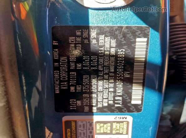 KNDADFS50R6028895 2024 KIA EV9 Blue 
