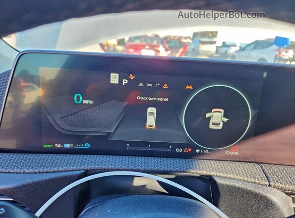 KNDC3DLC2N5041774 2022 KIA EV6 Gray Vista del cuadro de instrumentos