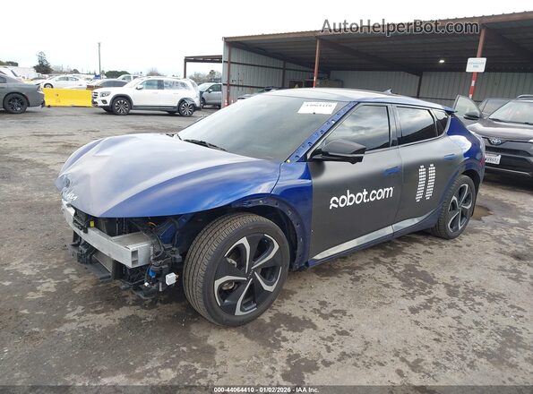KNDC4DLC4N5031941 2022 KIA EV6 Синий Передняя левая четверть
