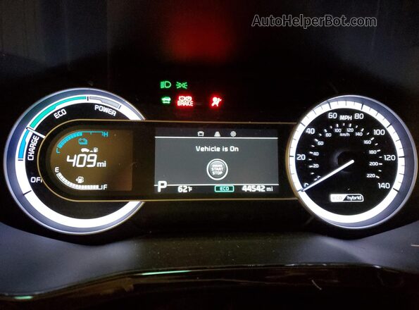 KNDCB3LC4N5542811 2022 KIA NIRO Black Vista del cuadro de instrumentos