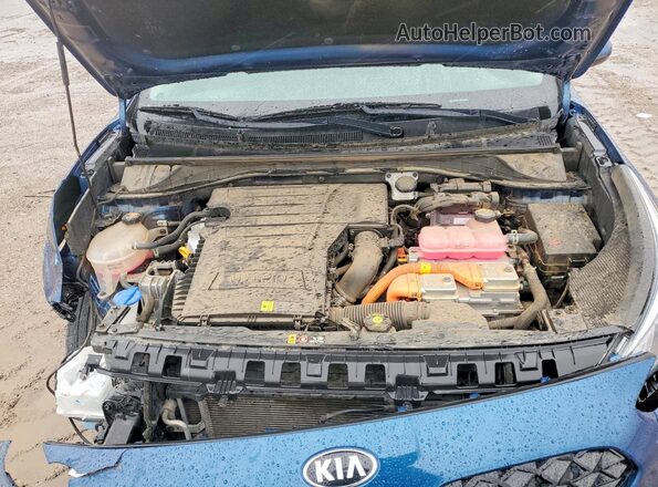 KNDCB3LC5M5485615 2021 KIA NIRO Blue Widok wnętrza z tyłu