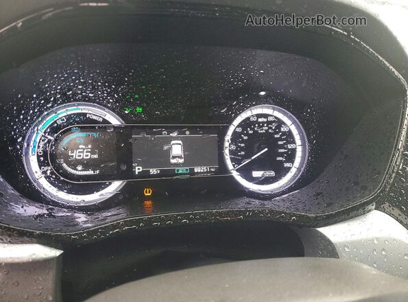 KNDCB3LC5M5485615 2021 KIA NIRO Blue Widok zestawu wskaźników
