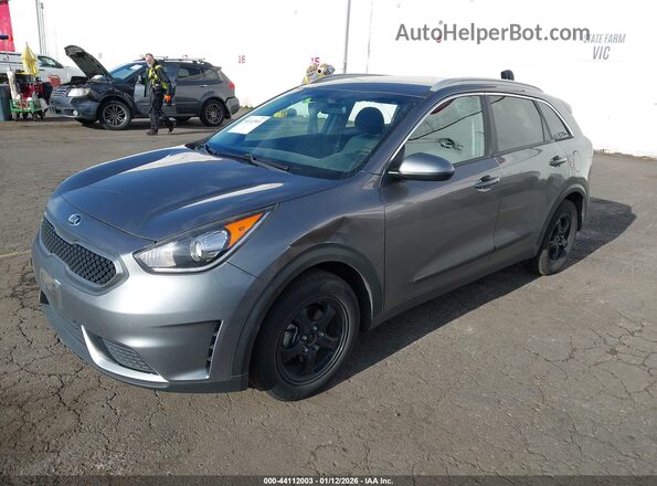 KNDCB3LC7J5201171 2018 KIA NIRO Gray Առջևի ձախ երեք քառորդ տեսարան