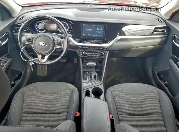KNDCB3LCXM5463447 2021 KIA NIRO Red Widok deski rozdzielczej