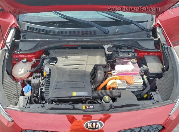 KNDCB3LCXM5463447 2021 KIA NIRO Red Widok komory silnika