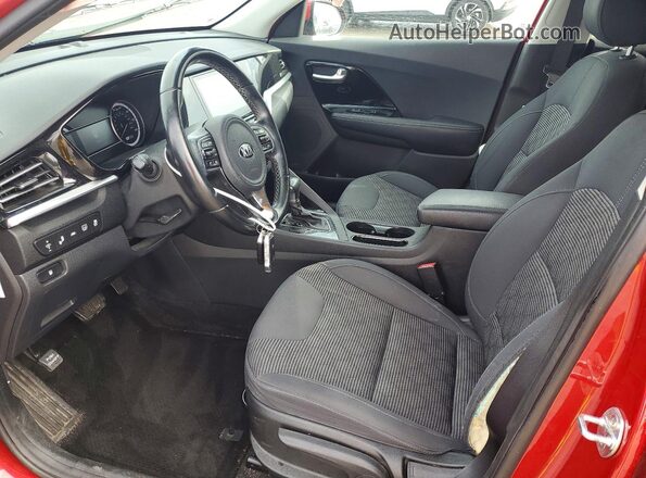 KNDCB3LCXM5463447 2021 KIA NIRO Red Widok wnętrza z przodu