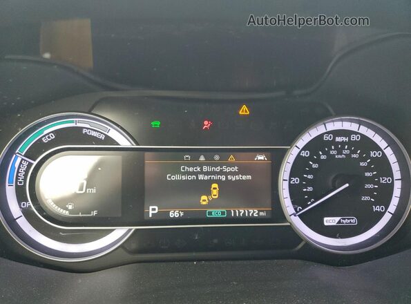 KNDCB3LCXM5463447 2021 KIA NIRO Red Widok zestawu wskaźników