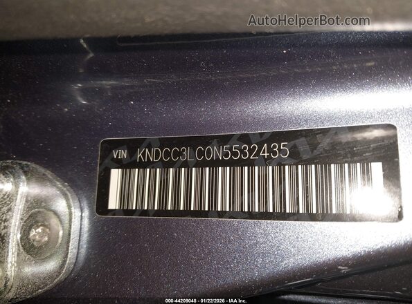 KNDCC3LC0N5532435 2022 KIA NIRO Blue Vista del compartimento del motor