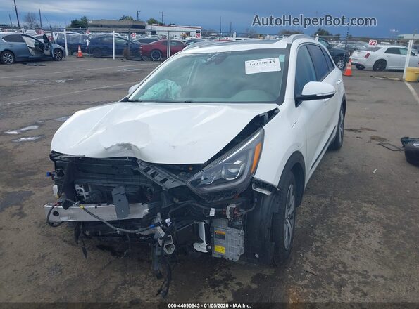 KNDCC3LD0K5327346 2019 KIA NIRO PLUG-IN HYBRID White წინა მარცხენა ხედი სამი მეოთხედიდან