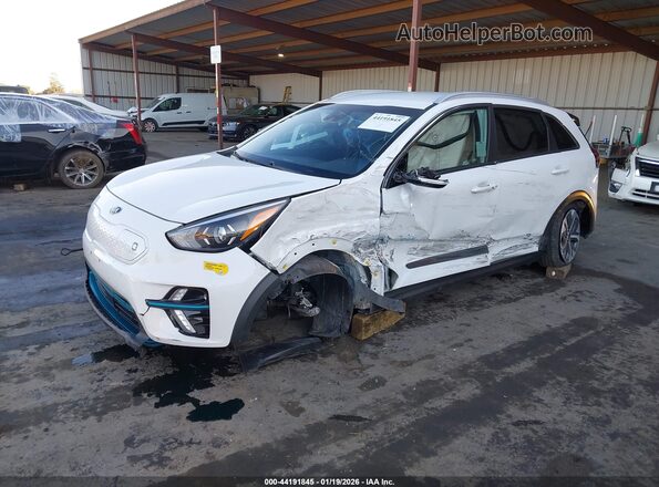 KNDCC3LG3M5107258 2021 KIA NIRO EV White წინა მარცხენა ხედი სამი მეოთხედიდან