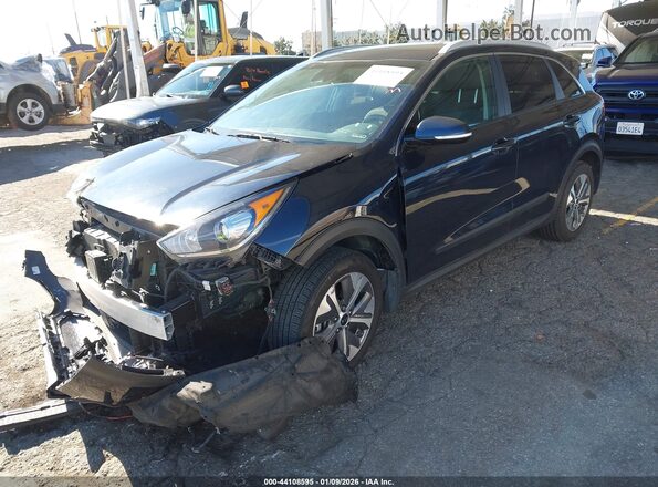 KNDCC3LG4K5026251 2019 KIA NIRO EV Dark Blue Առջևի ձախ երեք քառորդ տեսարան