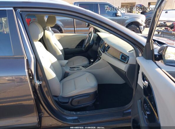 KNDCD3LD2K5341990 2019 KIA NIRO PLUG-IN HYBRID Gray Vista interior delantera