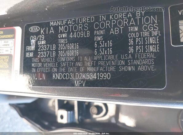 KNDCD3LD2K5341990 2019 KIA NIRO PLUG-IN HYBRID Gray Vista del compartimento del motor