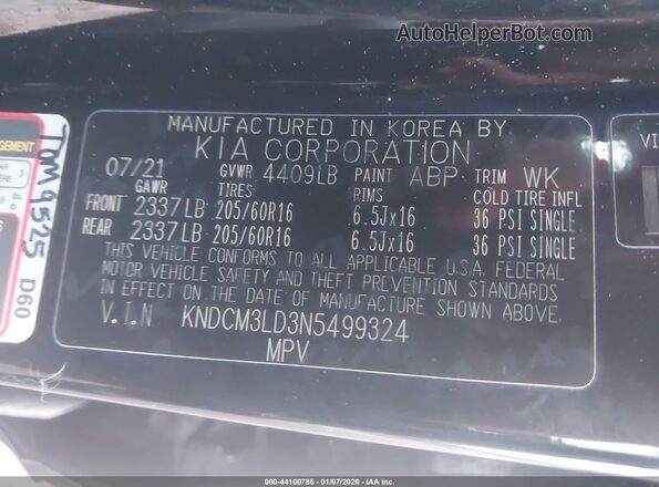KNDCM3LD3N5499324 2022 KIA NIRO PLUG-IN HYBRID Black Вид підкапотного простору