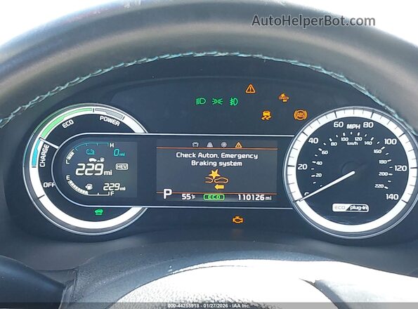 KNDCM3LDXK5325391 2019 KIA NIRO PLUG-IN HYBRID Blue უკანა სავარძლების ხედი